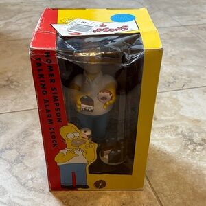Homer Simpson Talking Alarm Clock - Multicolor
